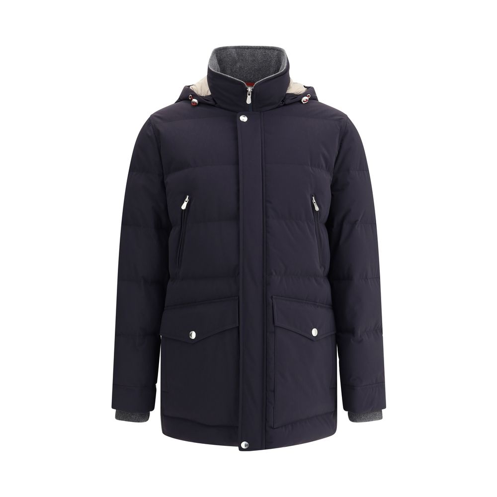 Chaqueta de plumas con capucha Brunello Cucinelli