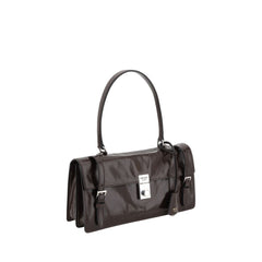 Bolso de hombro de cuero Prada