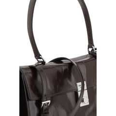 Bolso de hombro de cuero Prada