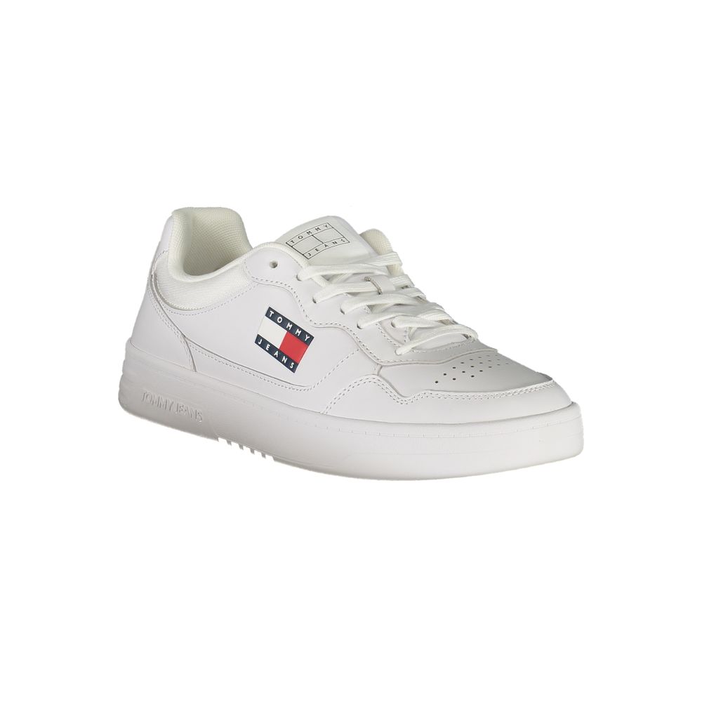 Zapatillas Tommy Hilfiger de cuero blanco para hombre