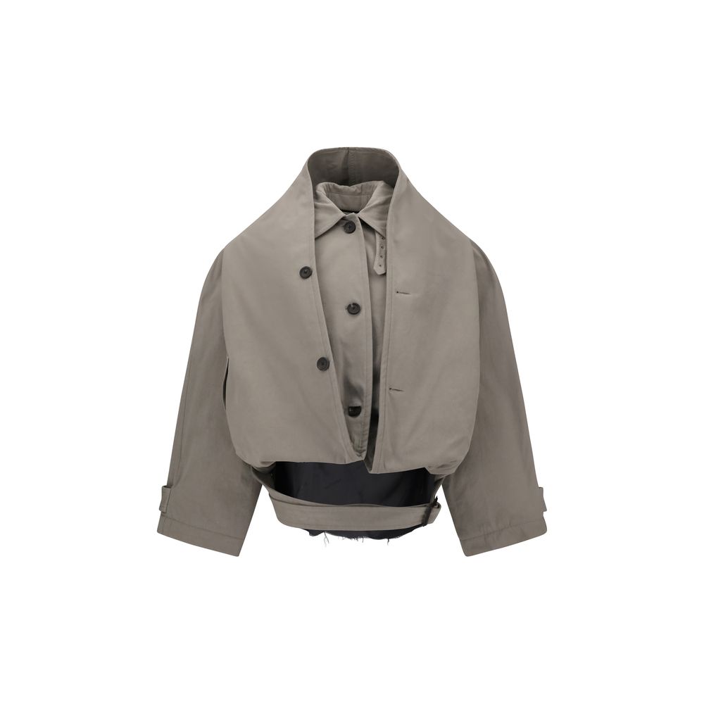 Gabardina con capucha invertida de Balenciaga