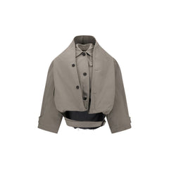 Gabardina con capucha invertida de Balenciaga