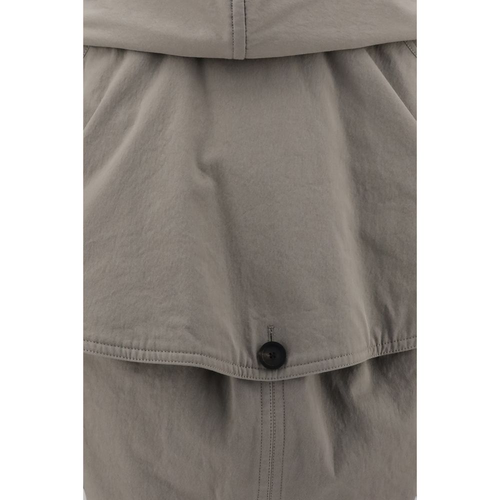 Gabardina con capucha invertida de Balenciaga