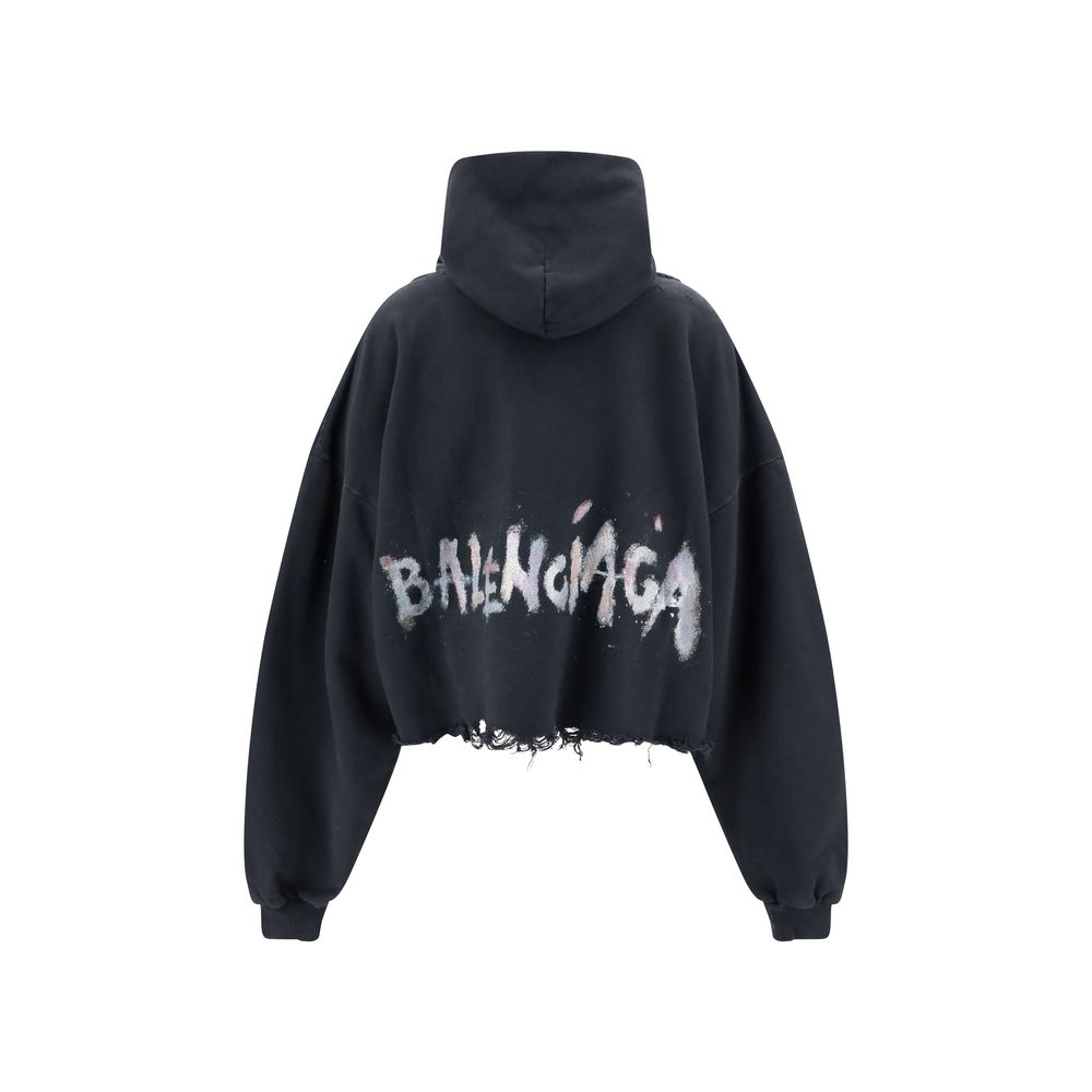 Sudadera corta con capucha Balenciaga