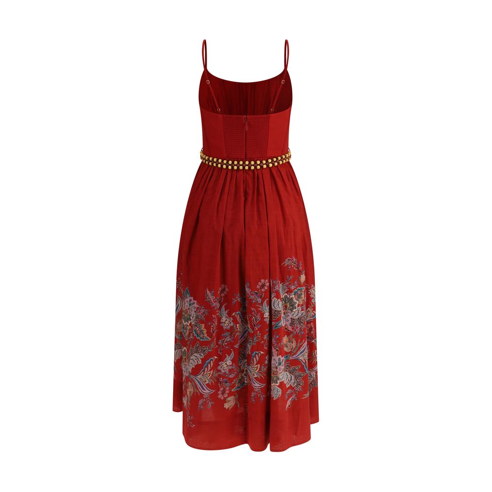 Vestido midi Rhiannon de Zimmermann