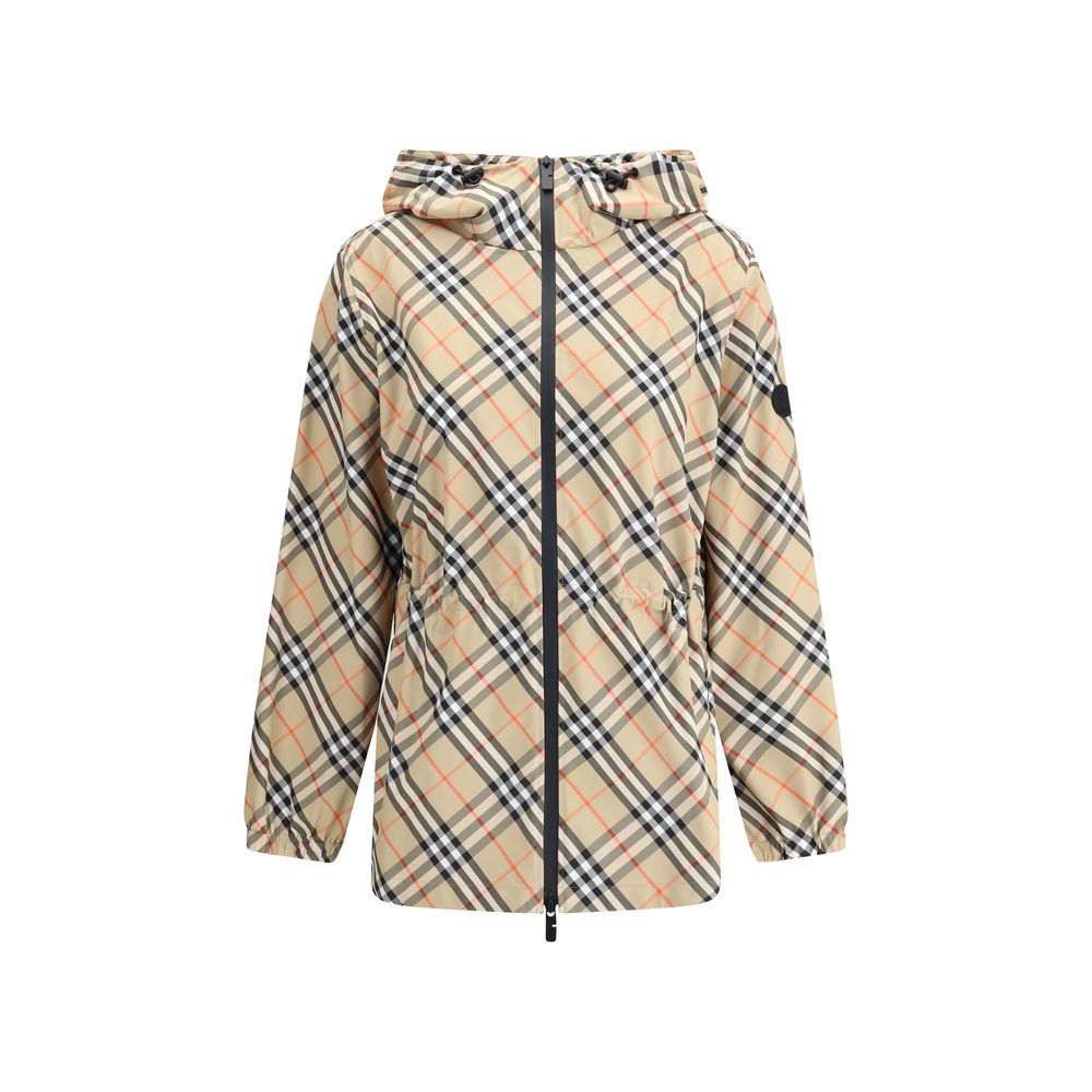 Chaqueta con capucha a cuadros Burberry Archivio