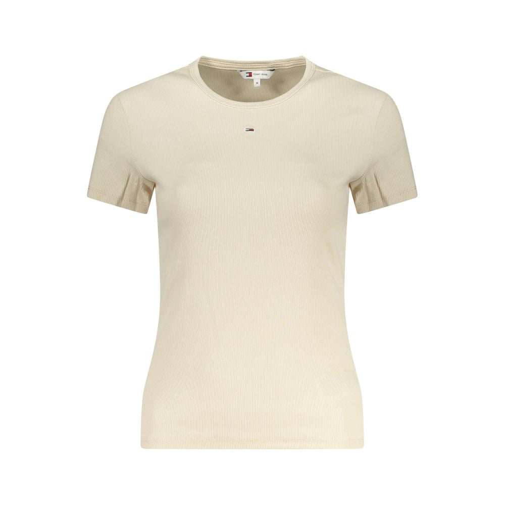 Camisetas y tops de algodón beige de Tommy Hilfiger