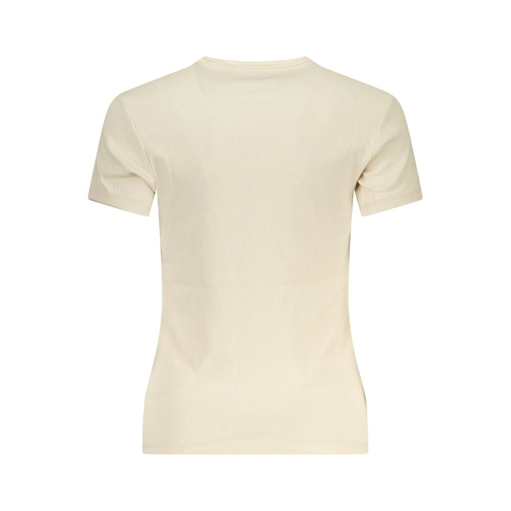 Camisetas y tops de algodón beige de Tommy Hilfiger