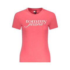 Tommy Hilfiger Pink Cotton Tops & T-Shirt