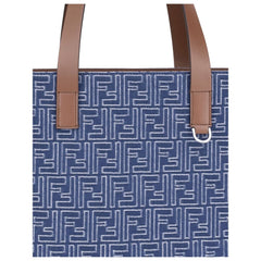Bolso tote de mezclilla bordado de Fendi