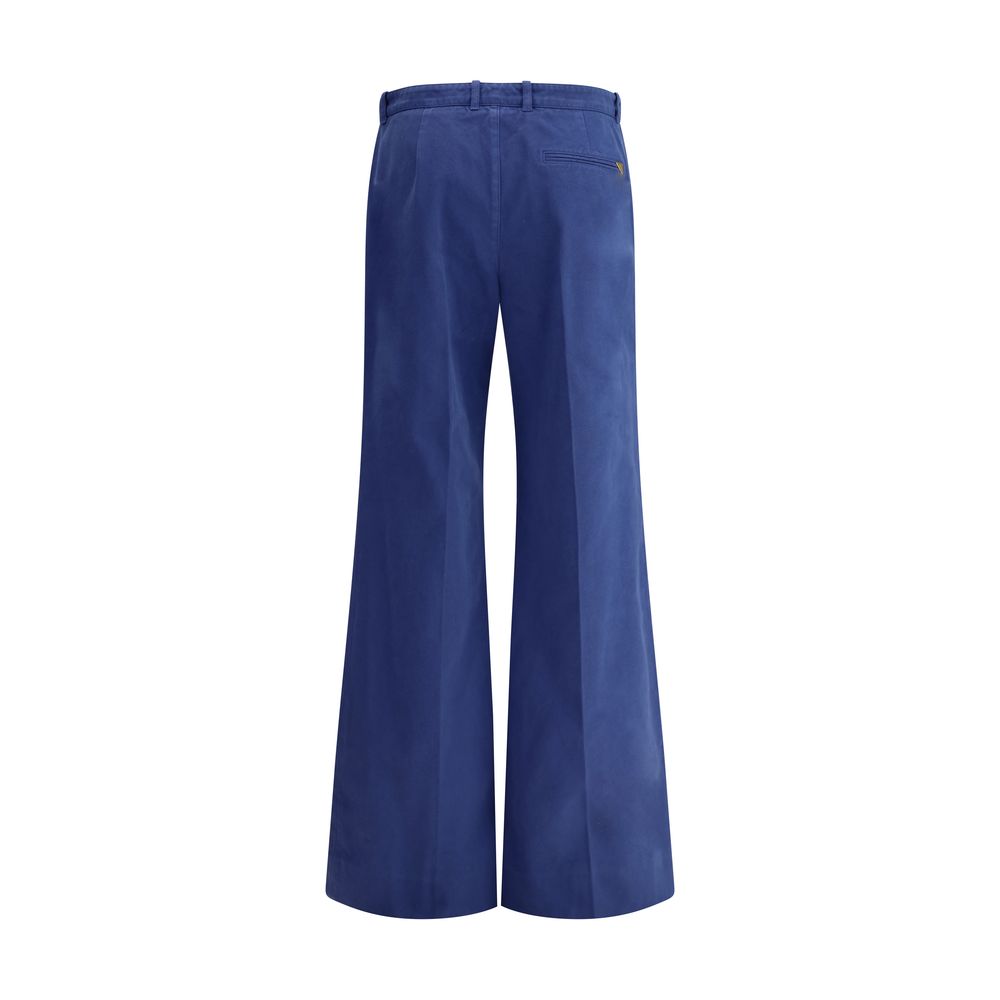 Pantalones acampanados de algodón Chloé