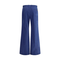 Pantalones acampanados de algodón Chloé