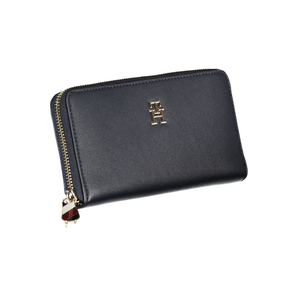 Cartera de poliéster azul Tommy Hilfiger