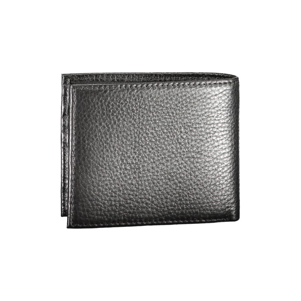 Cartera de cuero negra Tommy Hilfiger