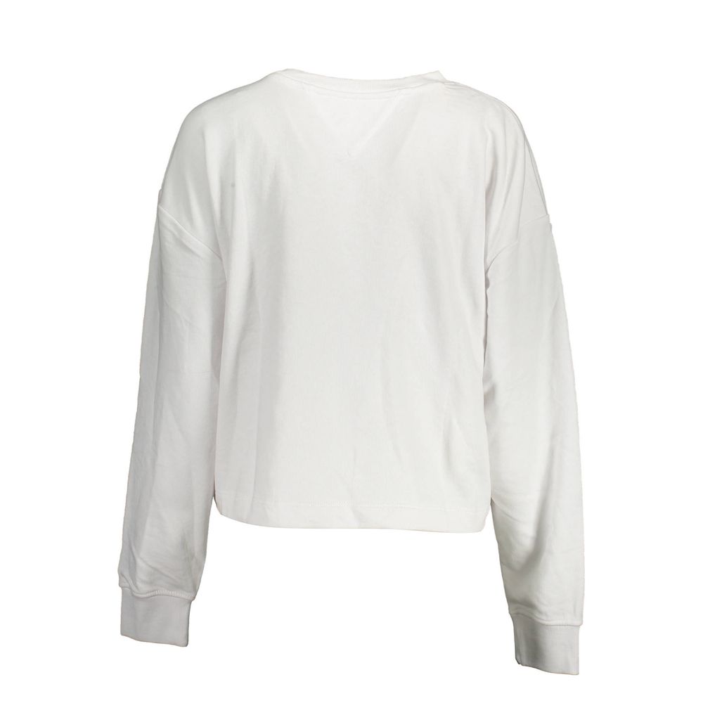 Suéter blanco de algodón para mujer de Tommy Hilfiger