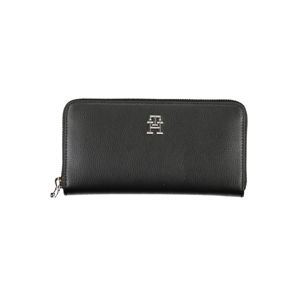 Cartera de poliéster negra Tommy Hilfiger