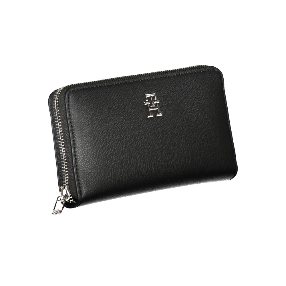 Cartera de poliéster negra Tommy Hilfiger