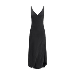 Vestido largo con acabado agrietado de Alexander McQueen