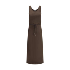 Brunello Cucinelli Vestido Largo De Satén