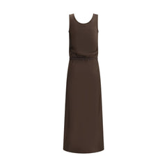 Brunello Cucinelli Vestido Largo De Satén