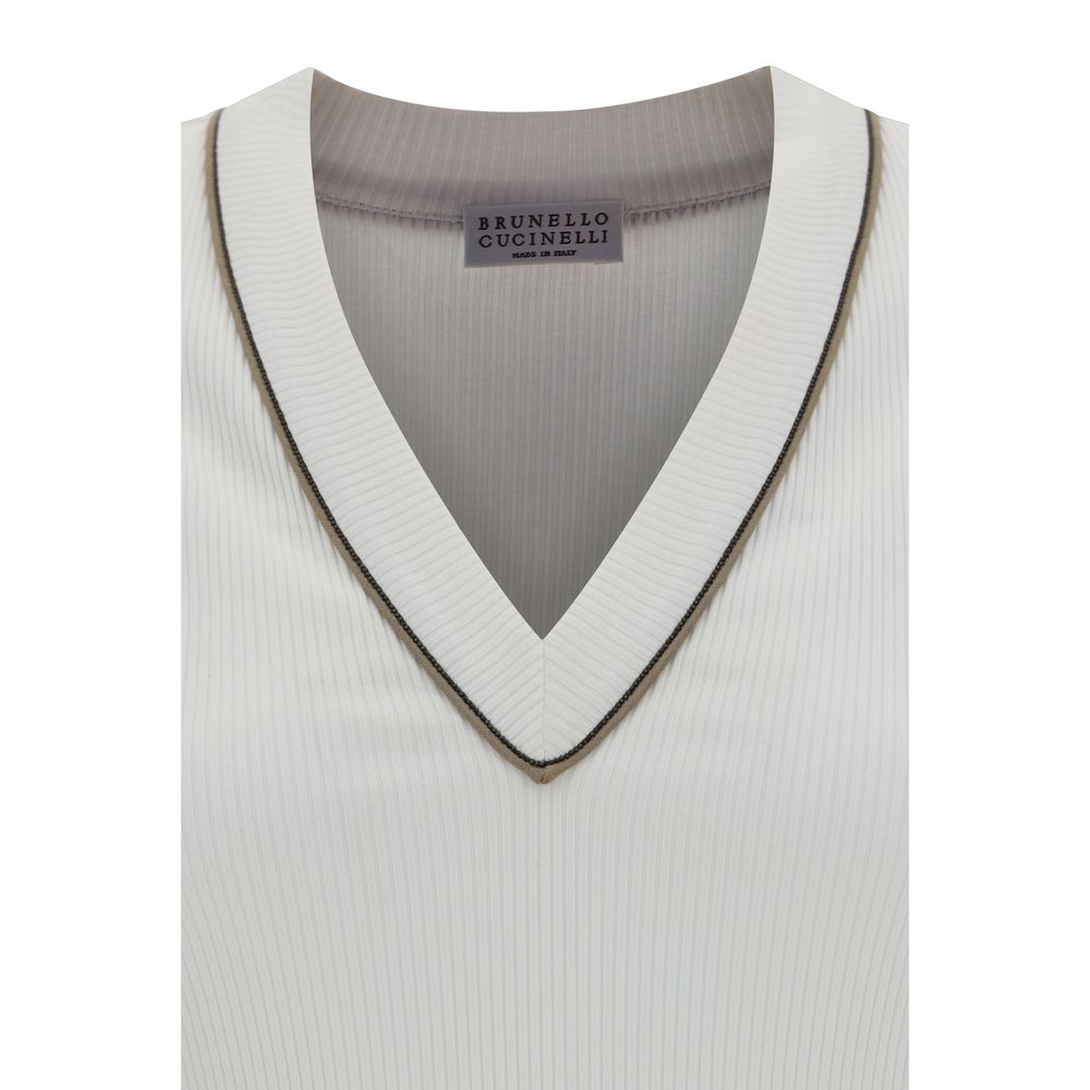 Brunello Cucinelli Top acanalado