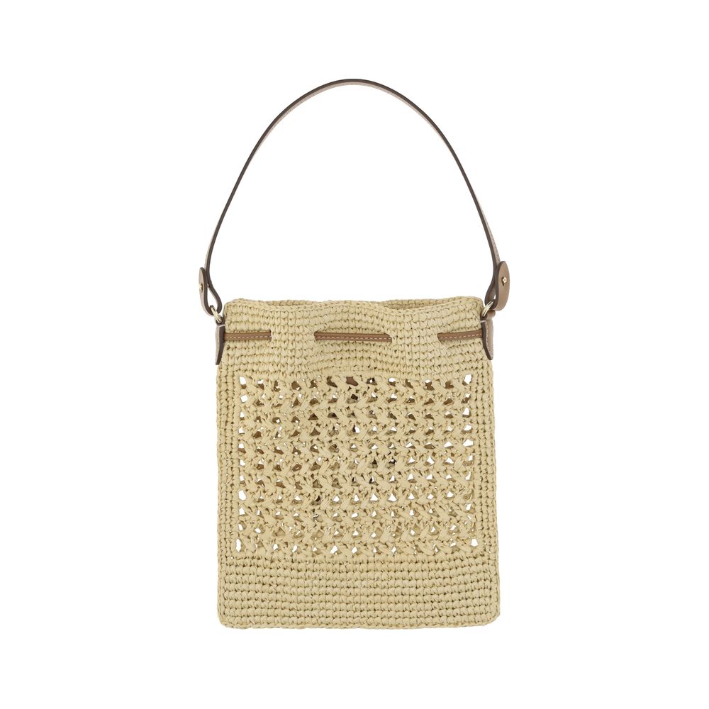Bolso de mano de rafia Miu Miu