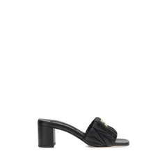 Sandalias con el logotipo de Miu Miu