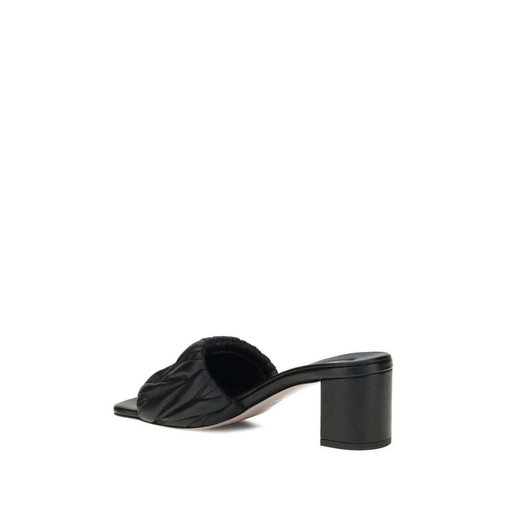 Sandalias con el logotipo de Miu Miu