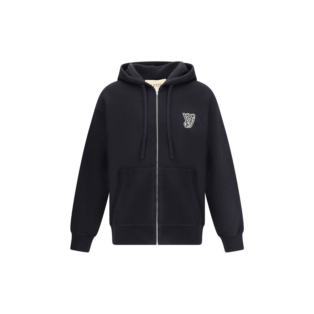 Sudadera con capucha y logotipo de Valentino