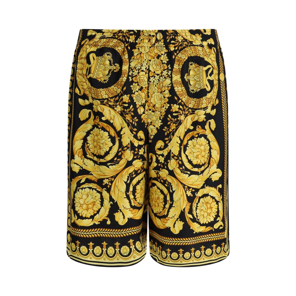 Pantalones cortos de seda Versace