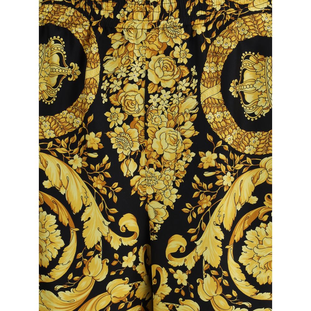 Pantalones cortos de seda Versace