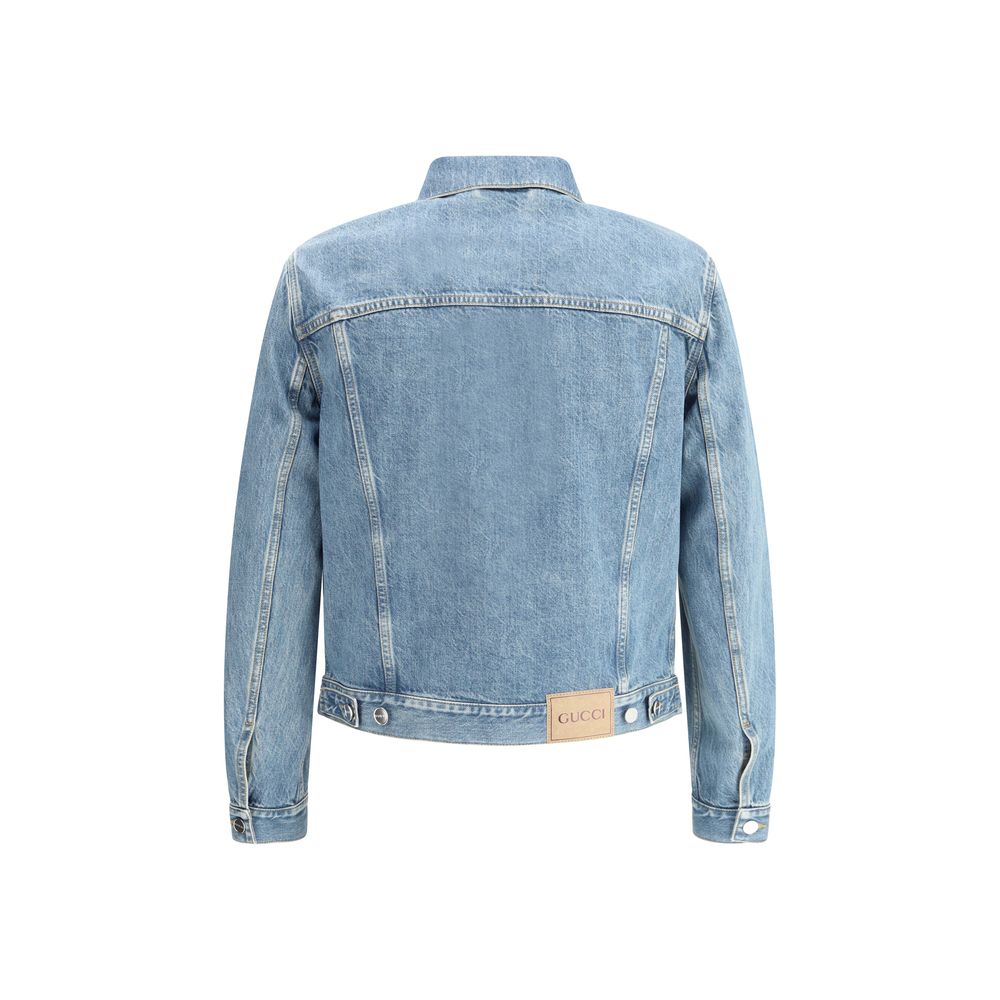 Chaqueta vaquera con doble G de Gucci