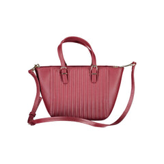 Bolso de mano rojo de polietileno Tommy Hilfiger