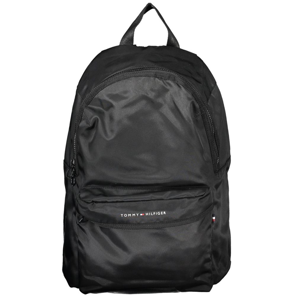 Mochila de poliéster negra Tommy Hilfiger
