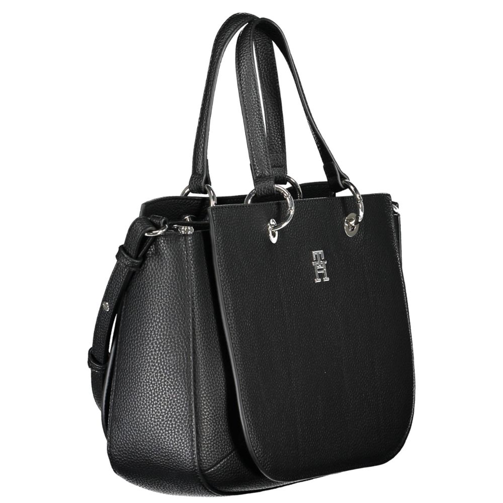 Bolso de mano Tommy Hilfiger de polietileno negro