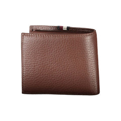 Cartera de cuero marrón de Tommy Hilfiger