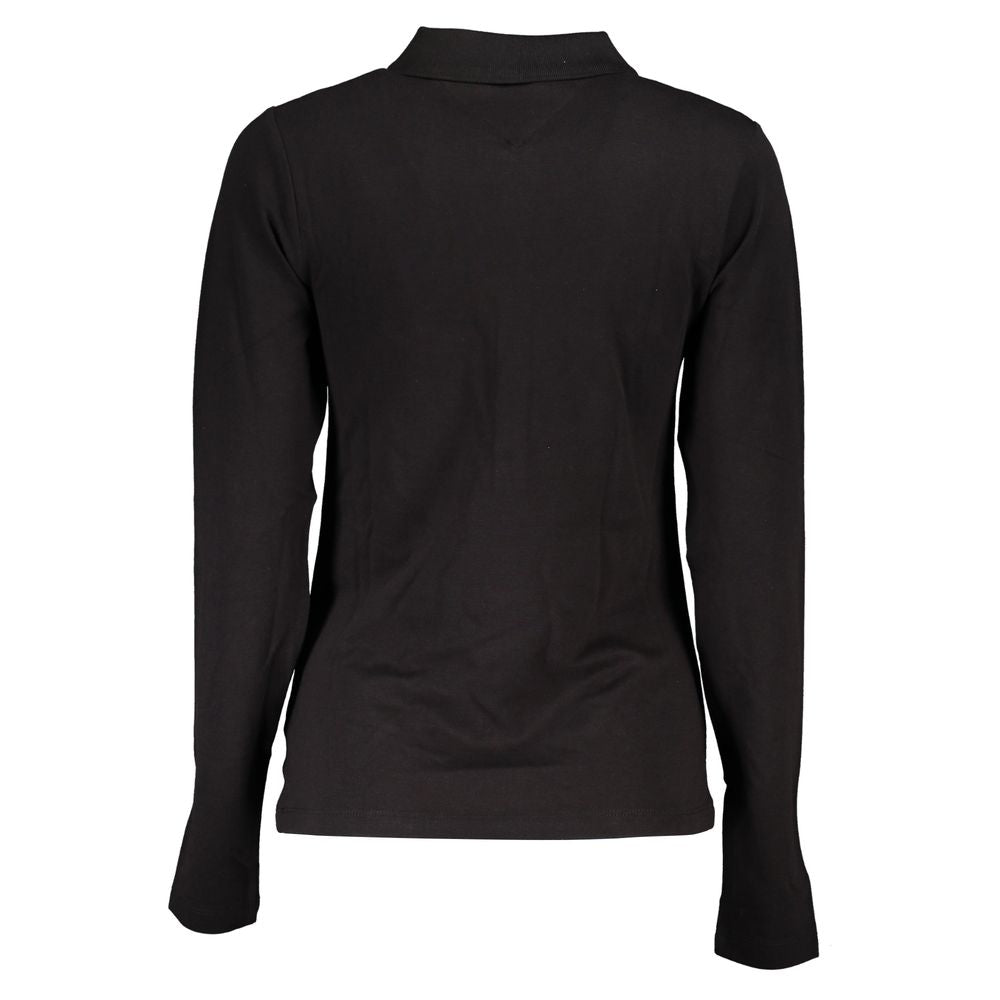 Polo de algodón negro de Tommy Hilfiger