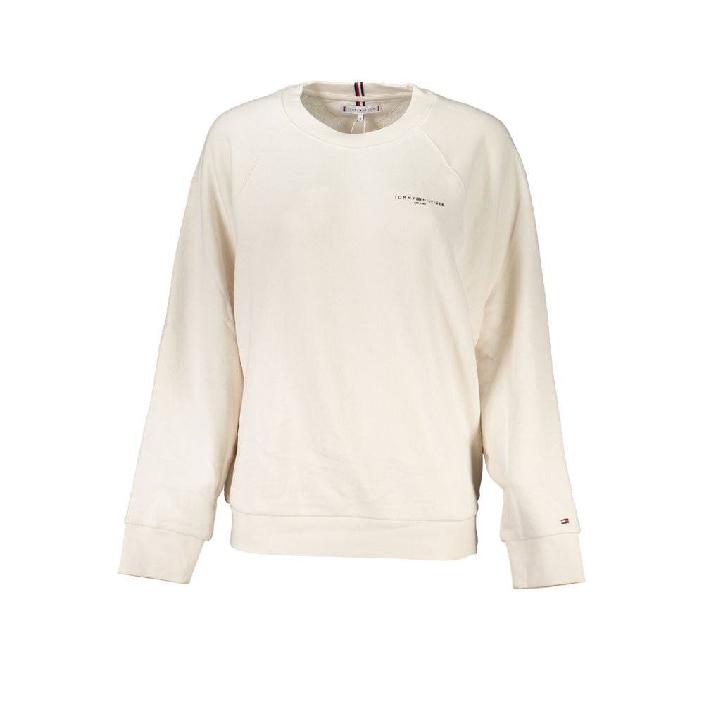 Suéter de algodón beige de Tommy Hilfiger