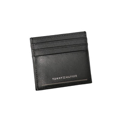 Cartera de cuero negra Tommy Hilfiger