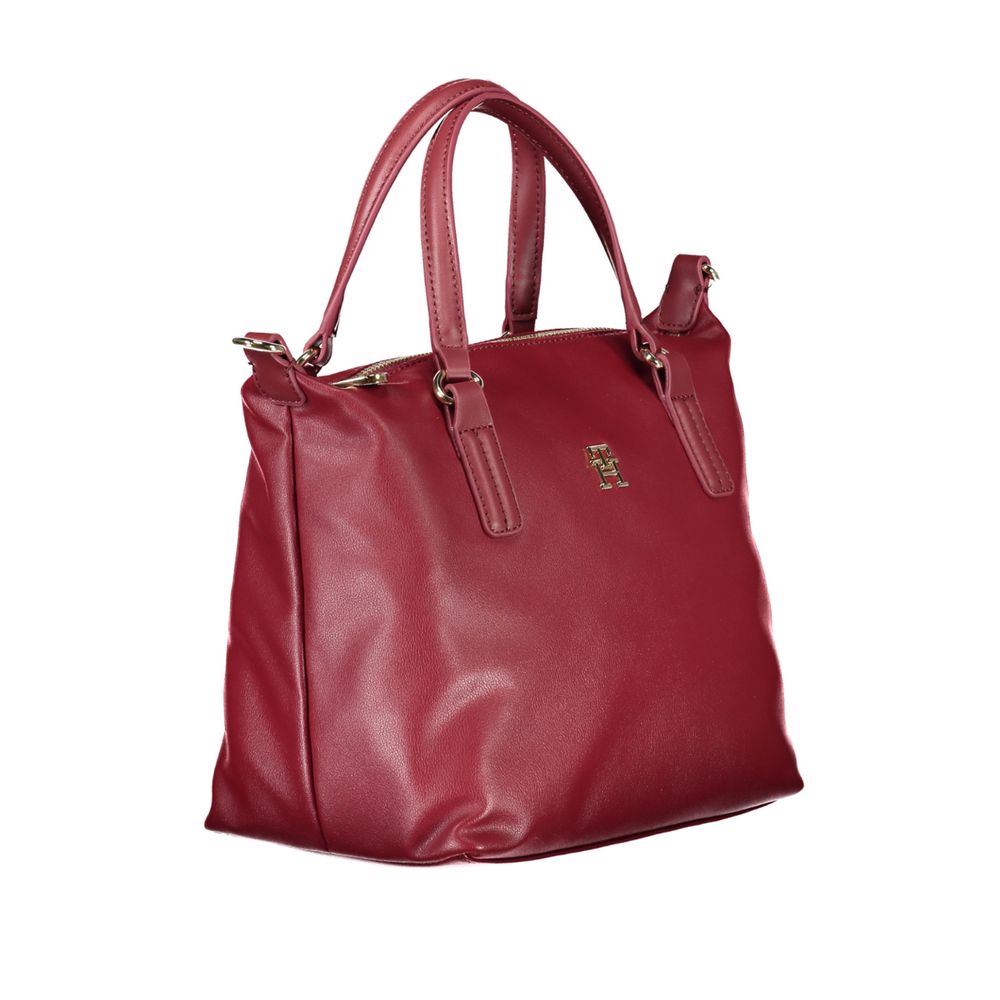 Bolso de mano rojo de poliéster de Tommy Hilfiger