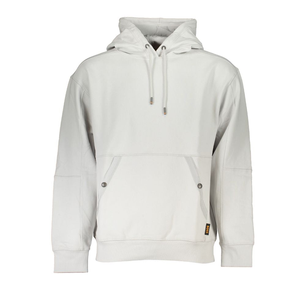 Suéter de algodón gris de Hugo Boss