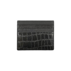 Cartera de cuero negra Tommy Hilfiger