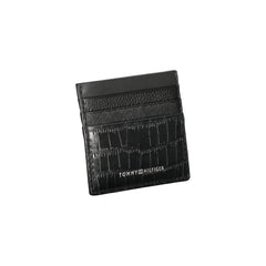 Cartera de cuero negra Tommy Hilfiger