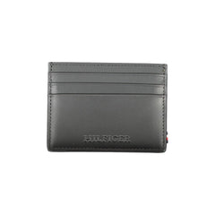 Cartera de cuero negra Tommy Hilfiger