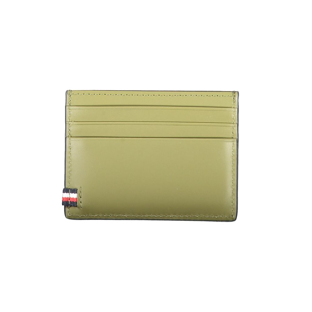 Cartera de cuero negra Tommy Hilfiger