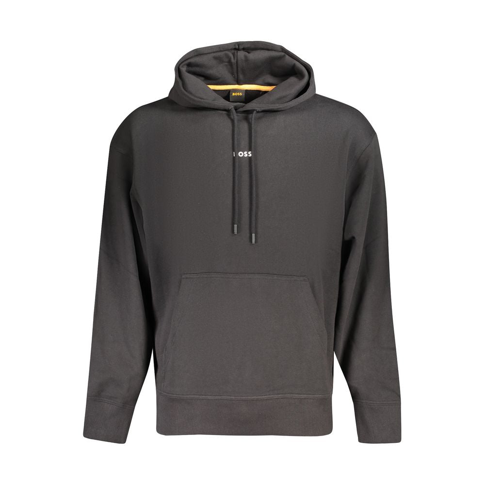 Suéter de algodón negro de Hugo Boss
