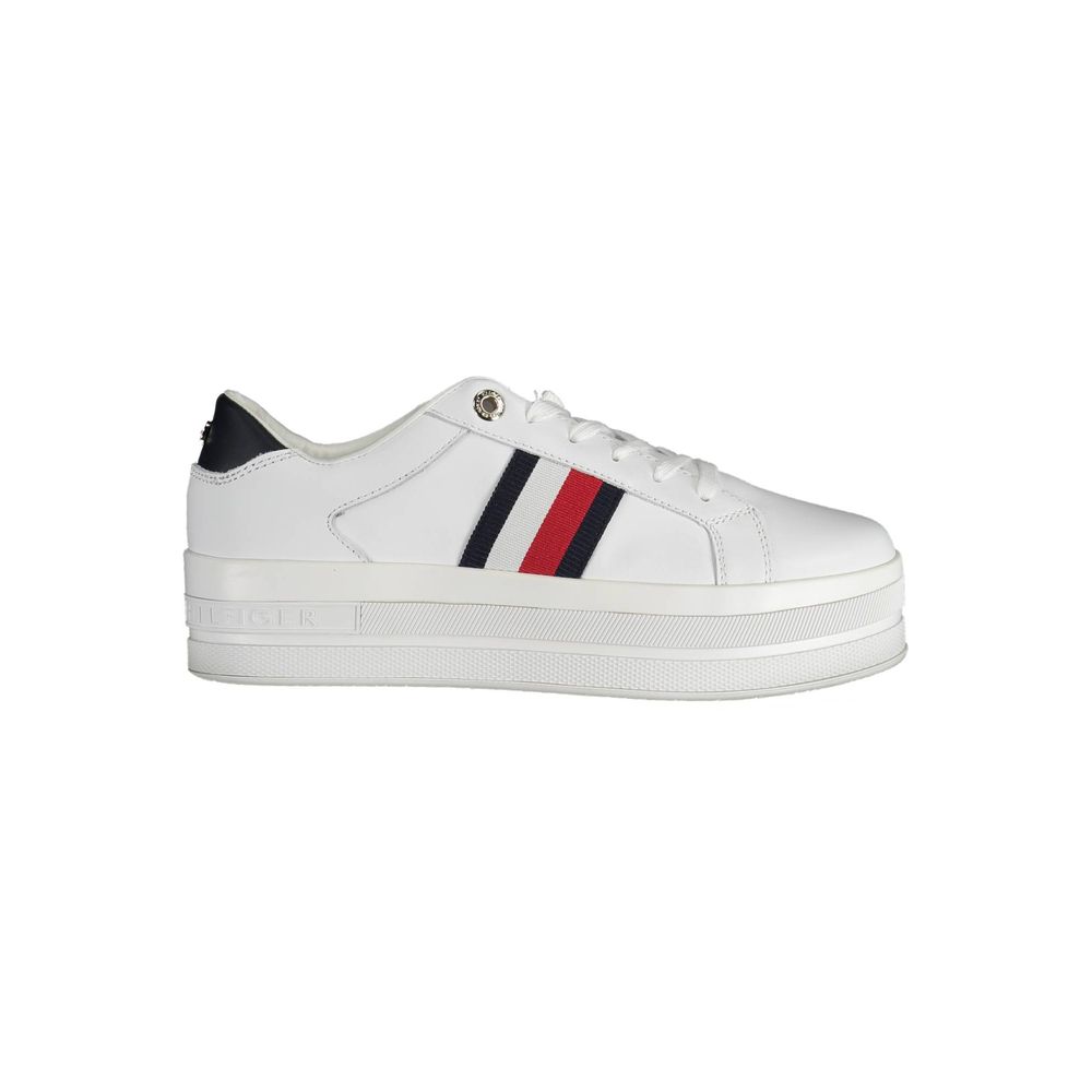 Zapatillas blancas de poliéster de Tommy Hilfiger