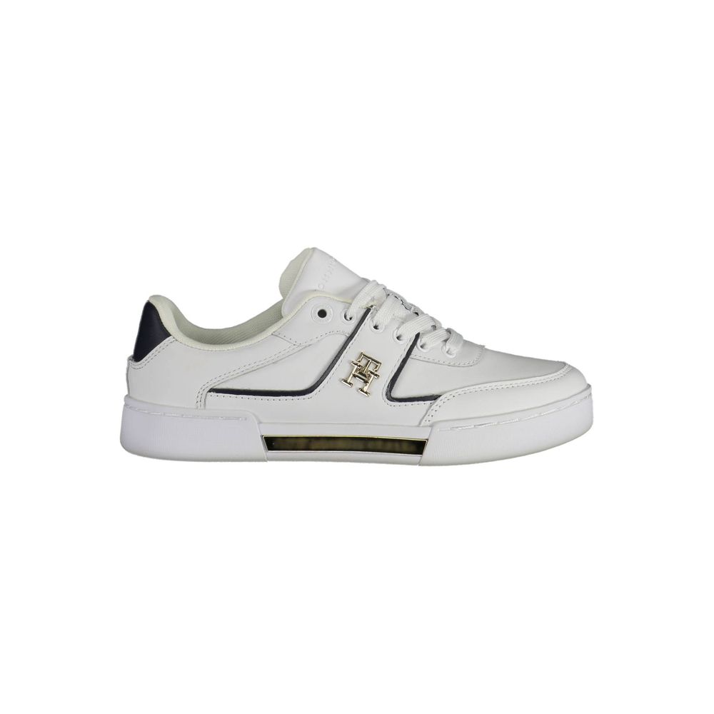 Zapatillas blancas de poliéster de Tommy Hilfiger