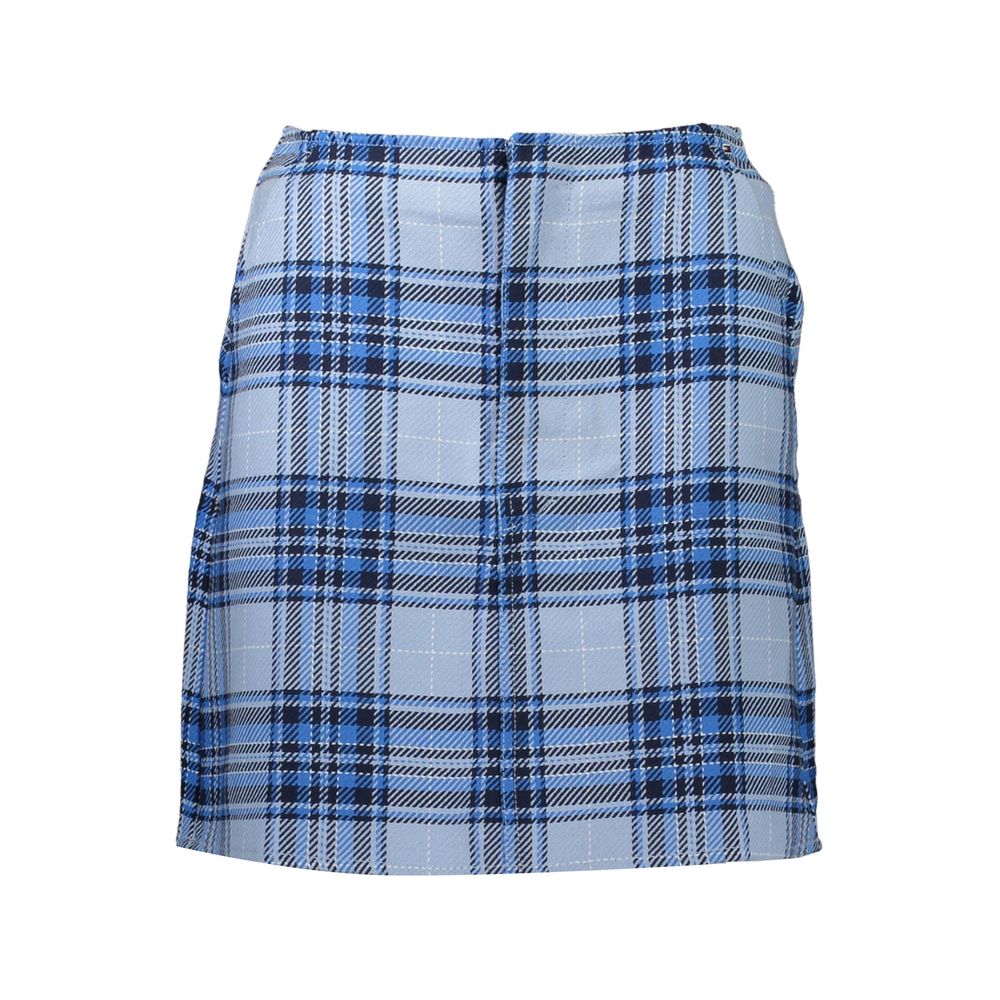Falda de algodón azul Tommy Hilfiger