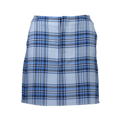 Falda de algodón azul Tommy Hilfiger